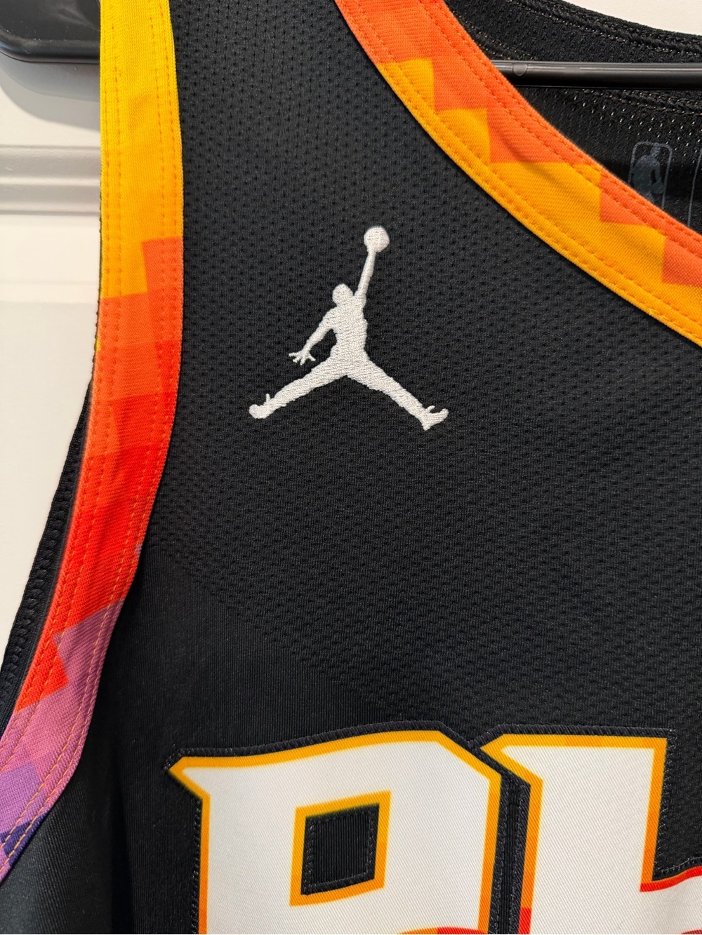 Devin Booker Phoenix Suns Jordan Authentic Jersey Black Size 52 - Picture 3 of 11
